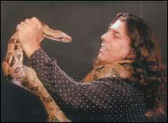 Joe Devito - world famous hypnotist with stage snake ana conda!